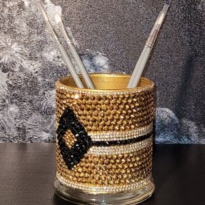 DLA Bling Brush/candle holder*HANDMADE*
